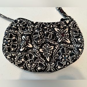 Vera Bradley black and white shoulder purse